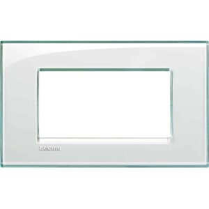 Abdeckrahmen LIVINGLIGHT für Kompaktinstallation, 4-modulig, Farbe: Aquamarin Bticino LNA4804KA