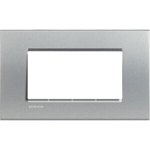 Abdeckrahmen LIVINGLIGHT für Kompaktinstallation, 4-modulig, Farbe: Tech Bticino LNA4804TE