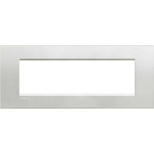 Abdeckrahmen LIVINGLIGHT für Kompaktinstallation, 7-modulig, Farbe: Silver Bticino LNA4807AG