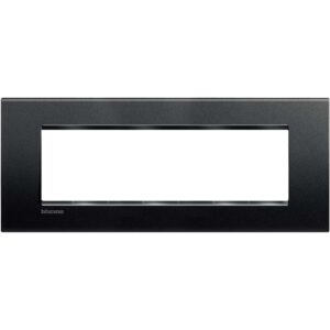 Abdeckrahmen LIVINGLIGHT für Kompaktinstallation, 7-modulig, Farbe: Anthrazit Bticino LNA4807AR