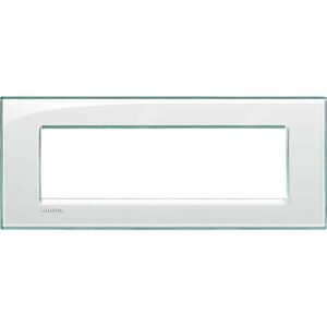 Abdeckrahmen LIVINGLIGHT für Kompaktinstallation, 7-modulig, Farbe: Aquamarin Bticino LNA4807KA