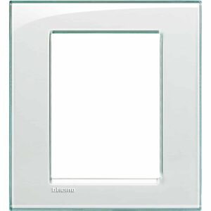 Abdeckrahmen LIVINGLIGHT für Kompaktinstallation, 3+3 Module, Farbe: Aquamarin Bticino LNA4826KA