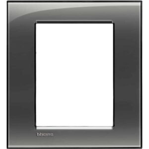 Abdeckrahmen LIVINGLIGHT für Kompaktinstallation, 3+3 Module, Farbe: Rauchgrau Bticino LNA4826KF