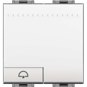 Taster Klingelsymbol 2M Weiss Bticino N4042M2N