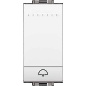 Taster Klingelsymbol 1M Weiss Bticino N4042N