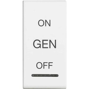 Wippe "On-Gen-Off" 1-Modulig Weiss Bticino N4911AFN