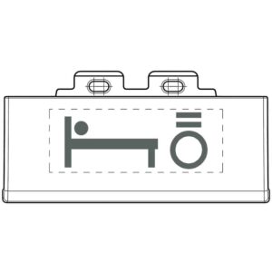 Symbol-Kit "Licht Bett" Weiss Bticino N4915SETBL