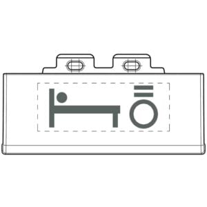 Symbol-Kit "Licht Bett" Tech Bticino NT4915SETBL