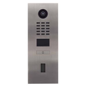 DoorBird IP Video Türstation D2102FV Fingerprint 50, Edelstahl V4A (salzwasser- und flugrostbeständig), gebürstet, 2 Ruftasten, DoorBird Fingerabdruckleser Modul 50 (Gehäuse für Aufputz-/ Unterputzmontage separat erhältlich), DoorBird 423872547