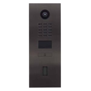 DoorBird IP Video Türstation D2102FV Fingerprint 50, Edelstahl, gebürstet, PVD Beschichtung mit Titan-Optik, 2 Ruftasten, DoorBird Fingerabdruckleser Modul 50 (Gehäuse für Aufputz-/ Unterputzmontage separat erhältlich), DoorBird 423872561