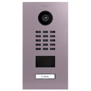 Frontblende für DoorBird D2101V, Edelstahl, pulverbeschichtet, seidenmatt, RAL 4009, DoorBird 423861718