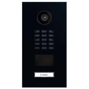 Frontblende für DoorBird D2101V, Edelstahl, pulverbeschichtet, seidenmatt, RAL 5004, DoorBird 423861732