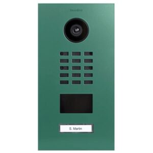 Frontblende für DoorBird D2101V, Edelstahl, pulverbeschichtet, seidenmatt, RAL 6000, DoorBird 423861787