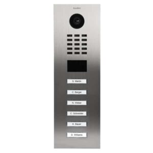 Frontblende für DoorBird D2106V, Edelstahl, pulverbeschichtet, seidenmatt, RAL 7016, DoorBird 423871595
