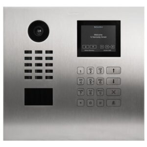 DoorBird IP Video Türstation D21DKH für Mehrfamilienhäuser, Edelstahl V2A, gebürstet, Display Modul, Keypad Modul (Gehäuse für Aufputz-/ Unterputzmontage separat erhältlich), DoorBird 423870871