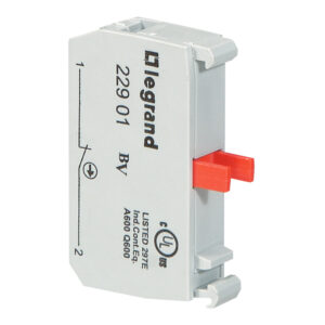 Schaltkontakt, 1 Öffner,230VAC,6A, Einbau in Sicherheitskästen Best.038009/11/24 Legrand 022901