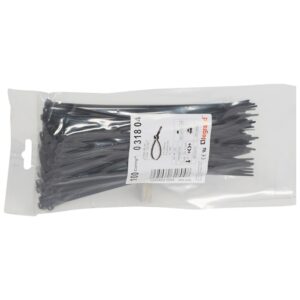 Kabelbinder Colring, schwarz, innenverzahnt, 3,5 x 180 mm(BxL), UV-beständig Legrand 031804