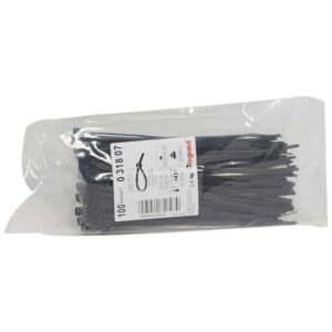 Kabelbinder Colring, schwarz, innenverzahnt, 4,6 x 180 mm(BxL), UV-beständig Legrand 031807