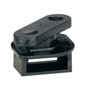 Kabelbinder Unterteil drehbar, passend für alle Kabelbinder bis Breite 9 mm. Legrand 031971
