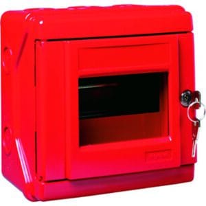 Sicherheitskasten IP55- IK07, für 6 Module 17,5mm, mit Hutprofilschiene EN 60715 Legrand 038085