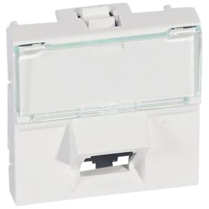 Mosaic 1xRJ45 KAT6 UTP 45° 2-m WS Legrand 076503