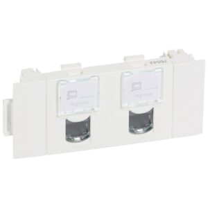 Mosaic 2-fach RJ45 Kat 5e FTP Sape-On Farbe: Ultraweiß Legrand 076542