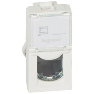 Datendose 1xRJ45 ungeschirmt für MOSAIC, Kategorie 5 UTP, 1 Modul, Farbe: weiß Legrand 076551
