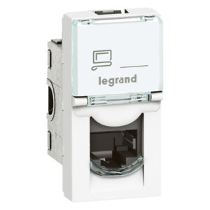 Datendose 1xRJ45 geschirmt für MOSAIC, Kategorie 6A STP, 1 Modul, Farbe: weiß Legrand 076573