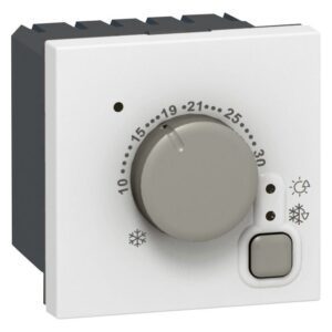 Mosaic Thermostat 2-modulig  Farbe: Ultraweiß Legrand 076720