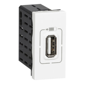 Mosaic USB-Lademodul 1-fach Farbe: Ultraweiß Legrand 077591