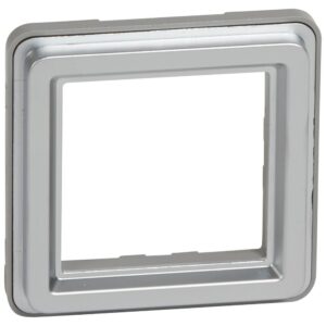 Mosaic Adapter ohne Klappdeckel Soliroc IP20 IK10 grau Legrand 077881