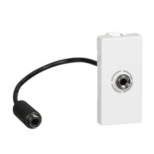 Mosaic Jack 3,5 mm Dose mit Kabel 1-modulig Farbe: Ultraweiß Legrand 078779