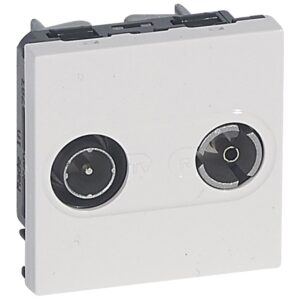 TV/Radio-Einzeldose, Farbe: weiß Legrand 078783