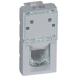 Mosaic Telefondose 1-fach RJ11 2-modulig  Farbe: Aluminium Legrand 079231