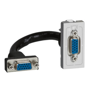 Mosaic HD15 Anschlusseinheit, 1mod, vorverdrahtet inkl. Kabel, Farbe: Aluminium Legrand 079377