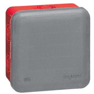 Abzweigdose Plexo, 80 x 80 x 45 mm (H x B x T), IP 55 , mit 7 Vorprägungen Legrand 092009