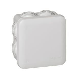 Abzweigdose Plexo,  80 x 80 x 45 mm (H x B x T), IP 55 , 7 Membran-Einführungen Legrand 092012