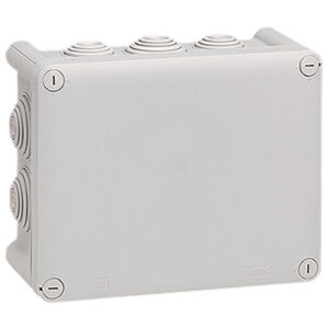 Abzweigdose Plexo, 155 x 110 x 74 mm (HxBxT), IP 55, 10 Membran-Einführungen Legrand 092042