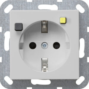 FI-Schutzsteckd. 30 mA SP System 55 Grau m Gira 2677015