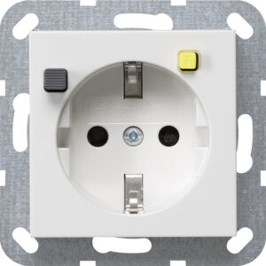 FI-Schutzsteckd. 30 mA SP System 55 Reinweiß Gira 267703