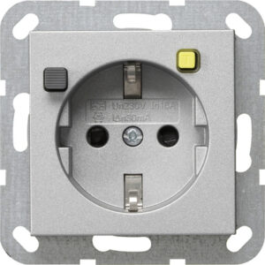 FI-Schutzsteckd. 30 mA SP System 55 F Alu Gira 267726