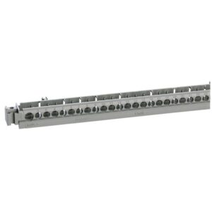 Klemmengehäuse mit 50 Bohrungen L=385 mm, z.B. für Plexo³ Verteiler 18 Mod/Reihe Legrand 404821