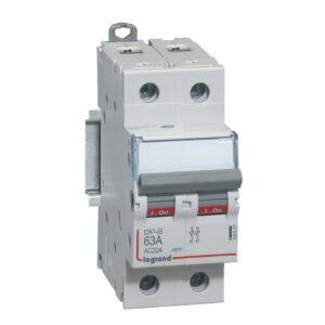 Lasttrennschalter DX3, 2-polig, 63A 400 VAC, Gebrauchskategorie AC-22A Legrand 406447
