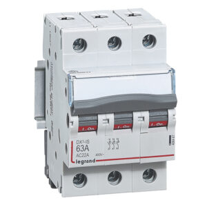 Lasttrennschalter DX3, 3-polig, 63A 400 VAC, Gebrauchskategorie AC-22A, 3TE Legrand 406467