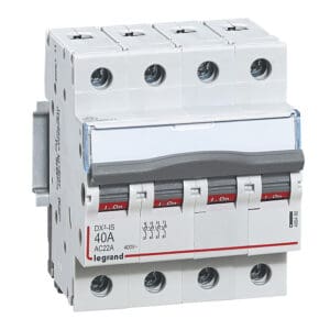 Lasttrennschalter DX3, 4-polig, 40A 400 VAC, Gebrauchskategorie AC-22A Legrand 406486