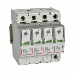 Überspannungsableiter Typ 2, 4P, IT-Systeme, 230/400 VAC, Imax 40 kA,(Uc)440 VAC Legrand 412233