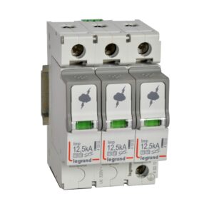 Kombiableiter Typ 1+2, 3+0 Schaltung, FM, 230/400 VAC, Iimp 12,5 kA, (Uc)320 VAC Legrand 412272