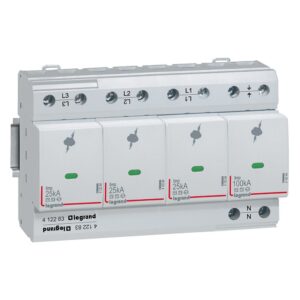 Kombiableiter Typ 1+2, 3+1 Schaltung,FM, 230/400 VAC, Iimp 25 kA, (Uc)350 VAC Legrand 412283