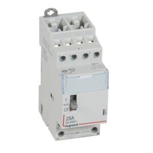CX3 Schütz 24V 25A, 4 Schliesser, mit Handschalter Legrand 412517