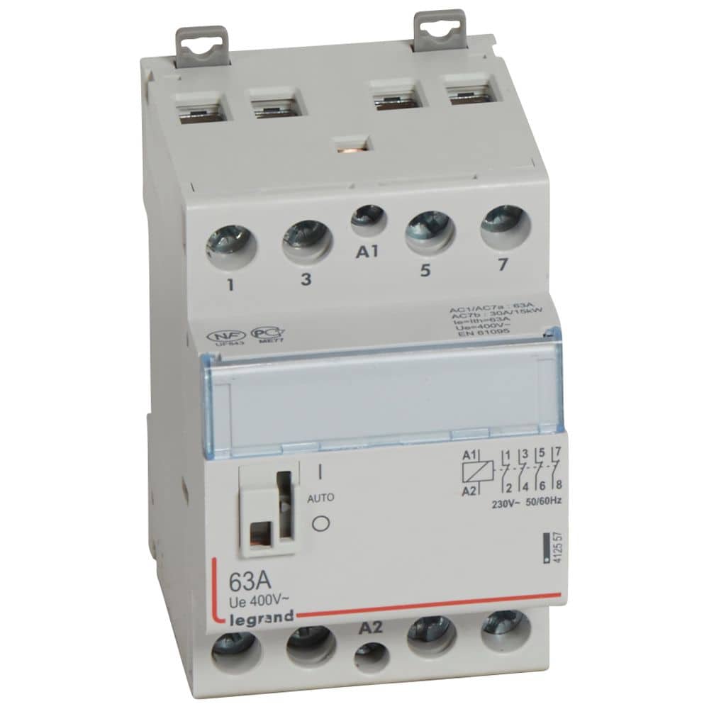 Produktbild von Wengart AC-Schütz WCT-63 – 63A, 230V, 1 Schließer – Haushaltskontaktor Für Motoren, Beleuchtung & Heizung